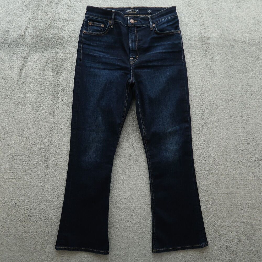 Lucky Brand Jeans Women's Size 6 Blue Mid-Rise Bridgette Mini Boot 26" Inseam